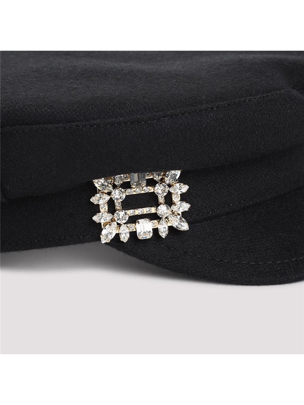 로저비비에 SS25 Roger Vivier Broche Sailor Hat RQWH0140100580 Black