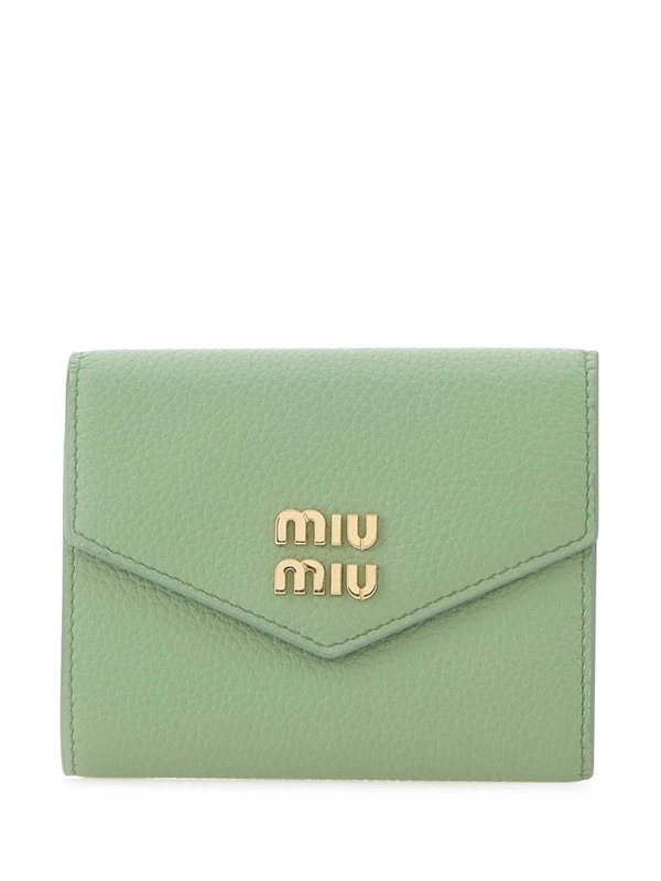 미우미우 SS25 MIU MIU PORTAFOGLI 5MH0402DT7 F0229 Green