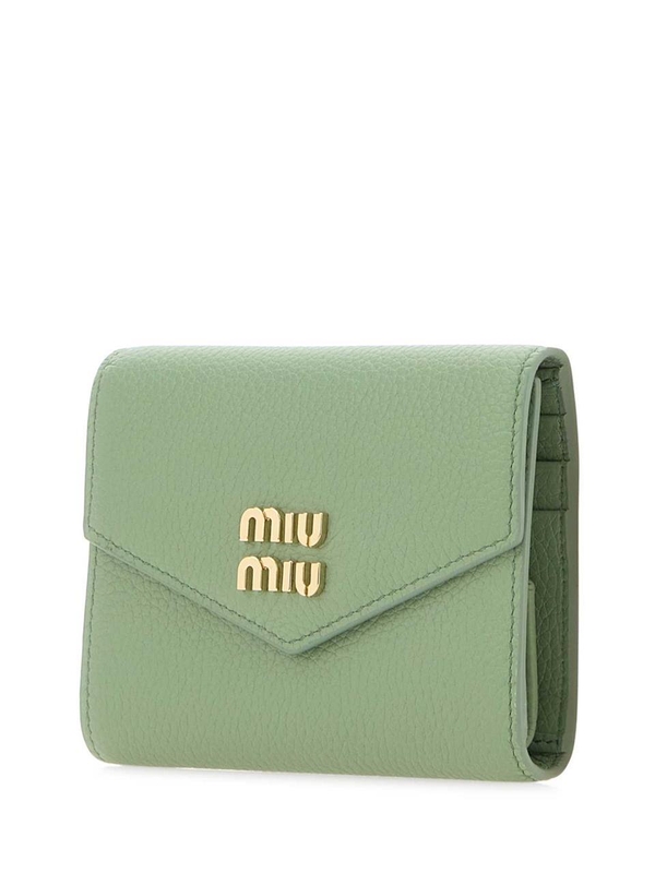 미우미우 SS25 MIU MIU PORTAFOGLI 5MH0402DT7 F0229 Green