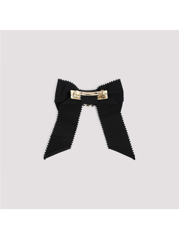 로저비비에 SS25 Roger Vivier Broche Ribbon Hair Clip REWAC360100ARP Black