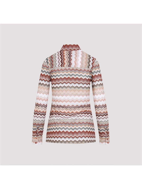 미쏘니 SS25 Missoni LS Chevron Shirt DS25SJ06.BR00ZV Multicolour