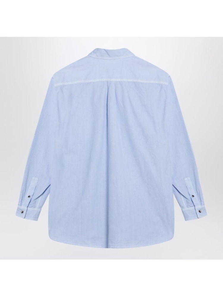 로에베 SS25 Loewe Light blue cotton shirt H526Y05WCJCO Light blue