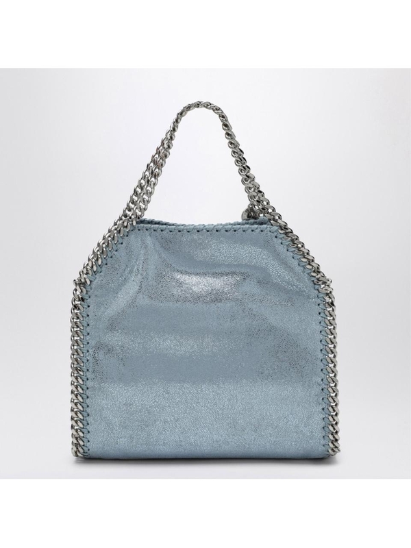 스텔라 매카트니 SS25 Stella McCartney Falabella mini shiny light blue bag 371223WP0301 Blue