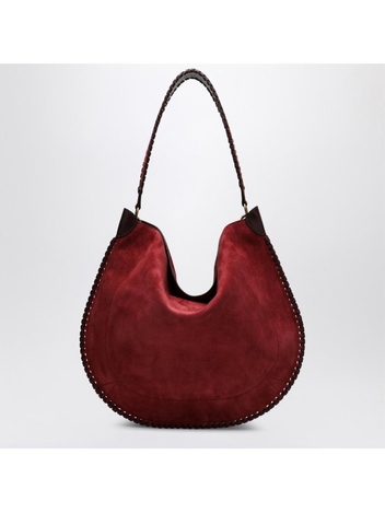 이자벨마랑 SS25 ISABEL MARANT Oskan soft Berry suede hobo bag 24EPP0200FBB2C06M Red