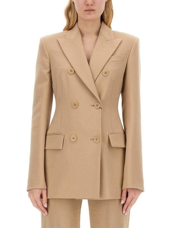 스포트막스 SS24 DOUBLE-BREASTED BLAZER GELLY 2412041011600_534013 BEIGE