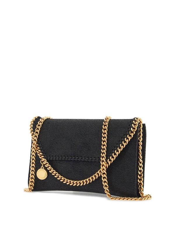 스텔라 매카트니 SS25 shaggy deer mini crossbody bag 581238 W9355 BLACK