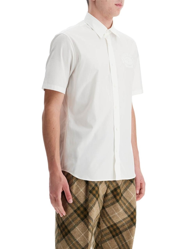 버버리 FW24 short-sleeved shirt with ekd 8095319 SALT