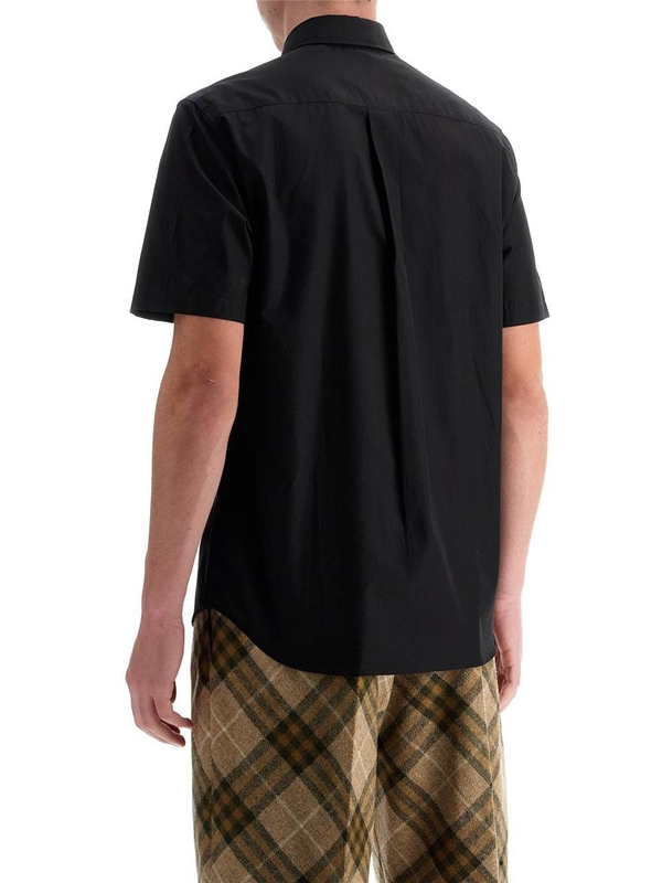 버버리 FW24 short-sleeved shirt with ekd 8095318 BLACK