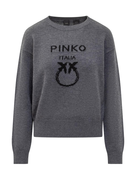 핀코 FW24 PINKO Knitwear 100414Y7Z4 IZ9 GRIGIO/NERO