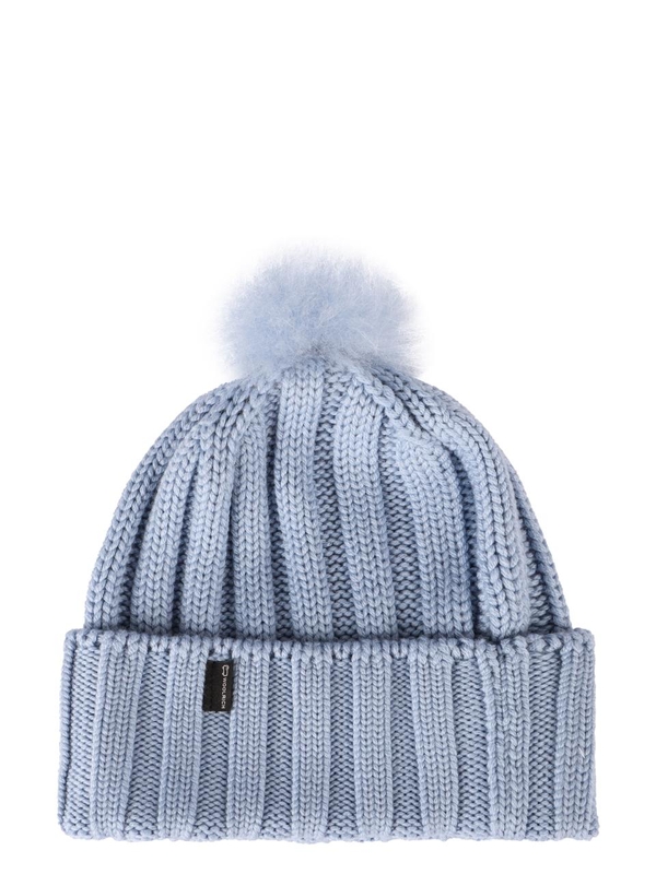 울리치 FW24 knitted wool beanie with pom-pom CFWWAC0163FRUF0428_31136 Light Blue