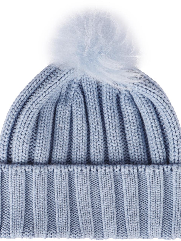 울리치 FW24 knitted wool beanie with pom-pom CFWWAC0163FRUF0428_31136 Light Blue