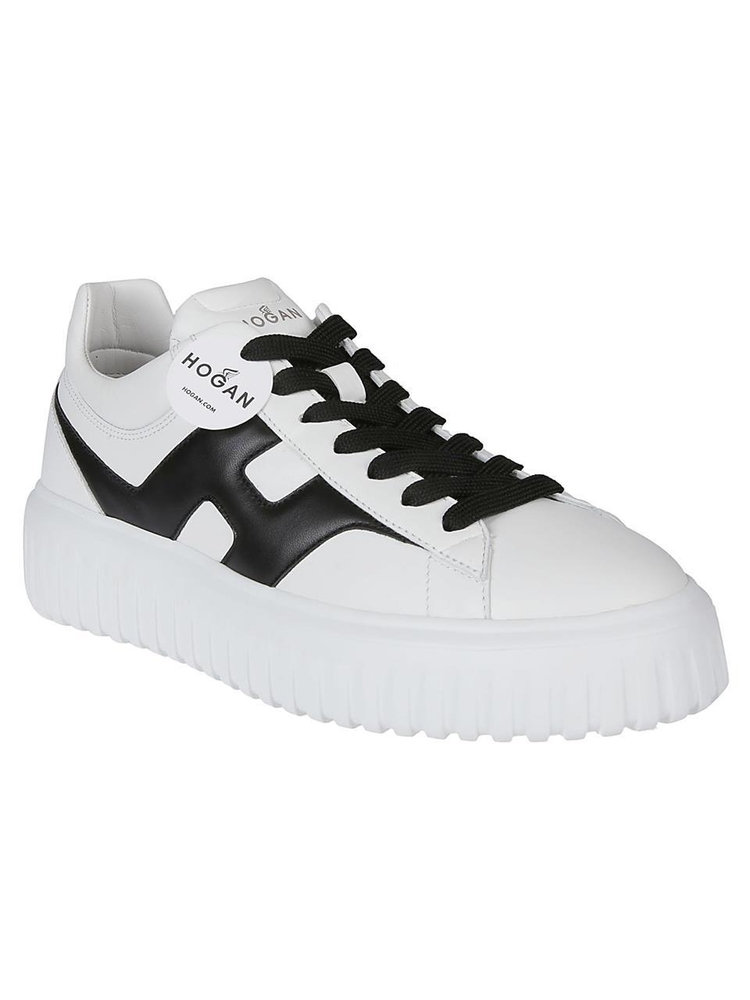 호간 FW24 H-STRIPES SNEAKERS HXM6450FE91LE9 White