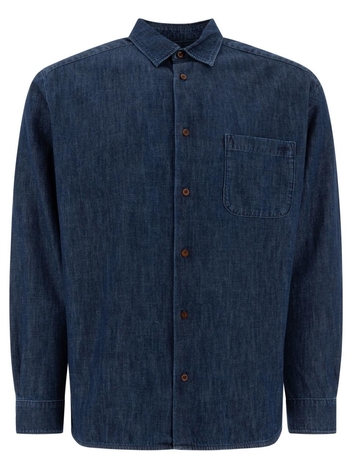 아페쎄 SS25 Shirts COGXF-H12553IAL Blue