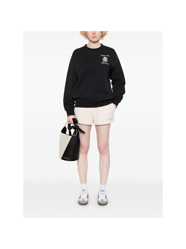 스포티앤리치 SS25 Sweater Sporty & Rich ST071518655BA  BLACK One Color