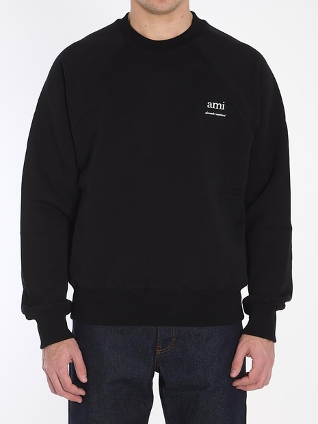 아미 FW24 AMI Alexandre Mattiussi sweatshirt USW024_747_001 BLACK