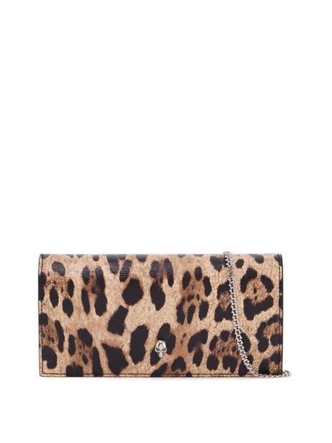 알렉산더 맥퀸 FW24 mini animal print eco-leather crossbody bag 632031 DYTC4 NATURAL BLACK