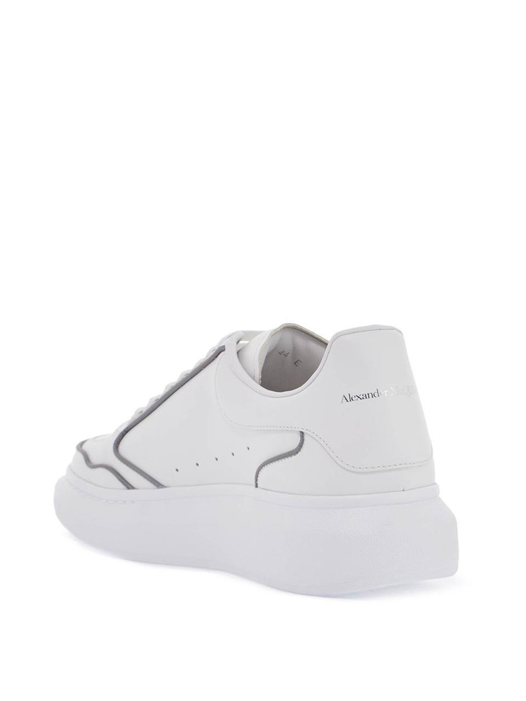 알렉산더 맥퀸 FW24 oversized sneakers with 757710 WIFQ1 WHITE/SILVER