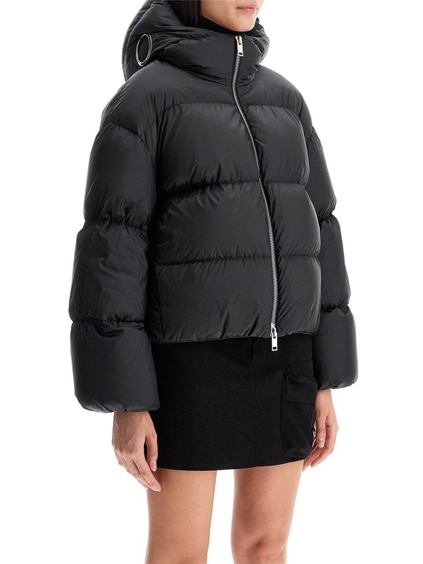 몽클레르 FW24 short down jacket with hood skaara moncl 1A000 12 M5095 BLACK