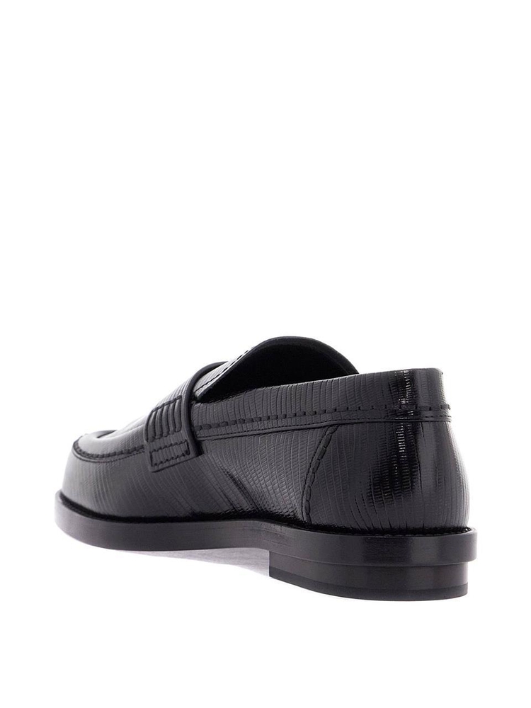 알렉산더 맥퀸 FW24 leather jupiter loafers for 794476 WIFS0 BLACK