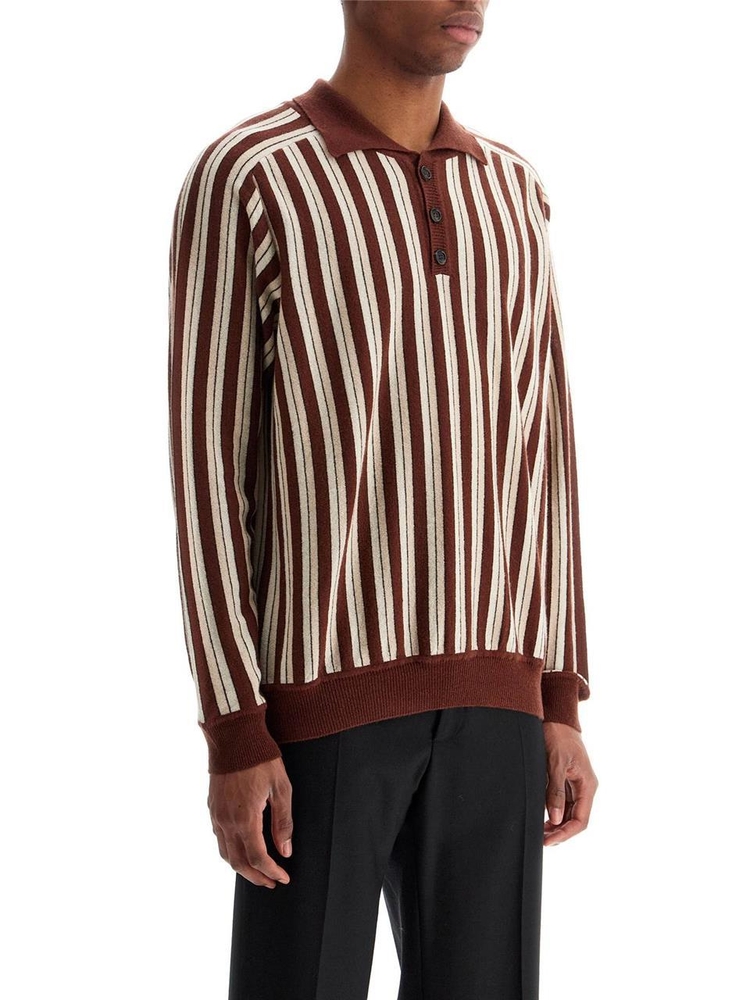 보디 FW24 wool and cashmere blend pul MRF24KT006 BROWN MULTI