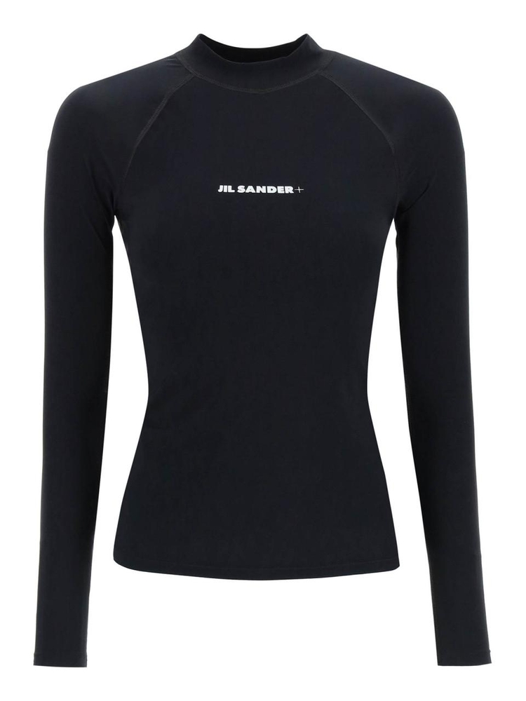 질샌더 SS25 long sleeve surf top J40NH0022 J20032 BLACK