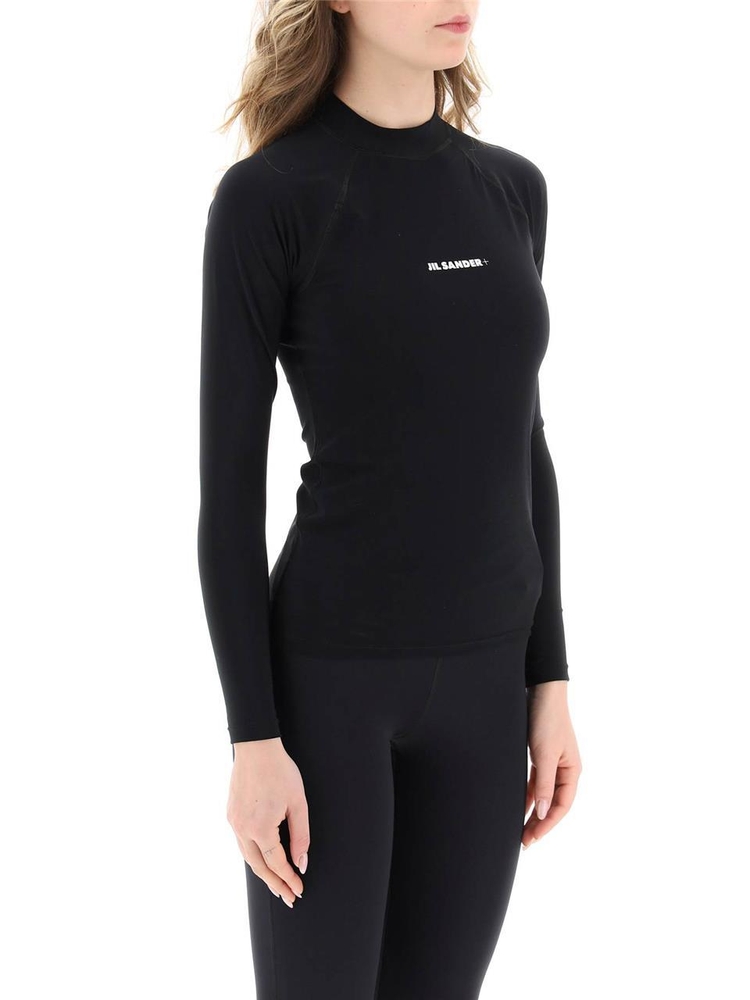 질샌더 SS25 long sleeve surf top J40NH0022 J20032 BLACK