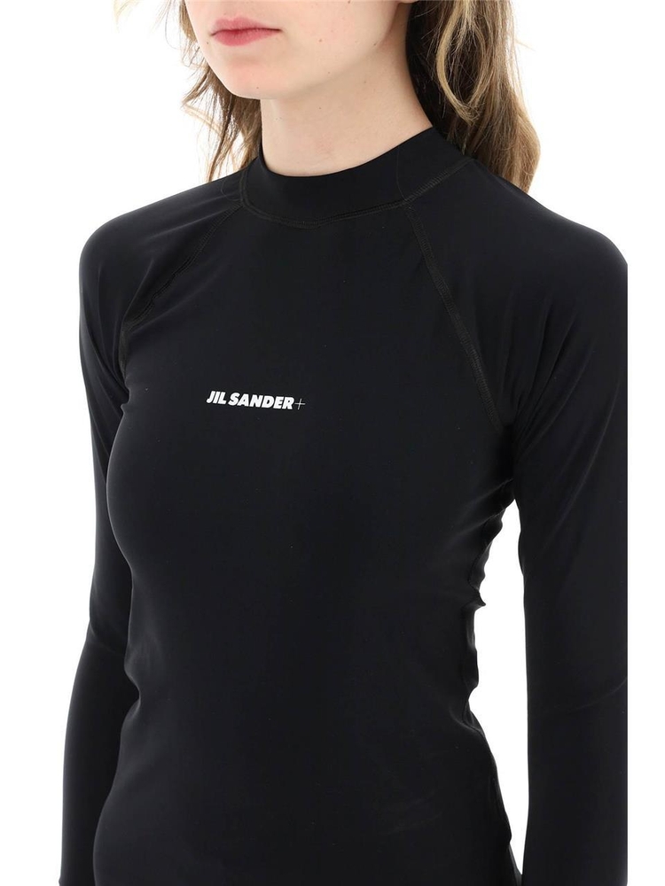 질샌더 SS25 long sleeve surf top J40NH0022 J20032 BLACK