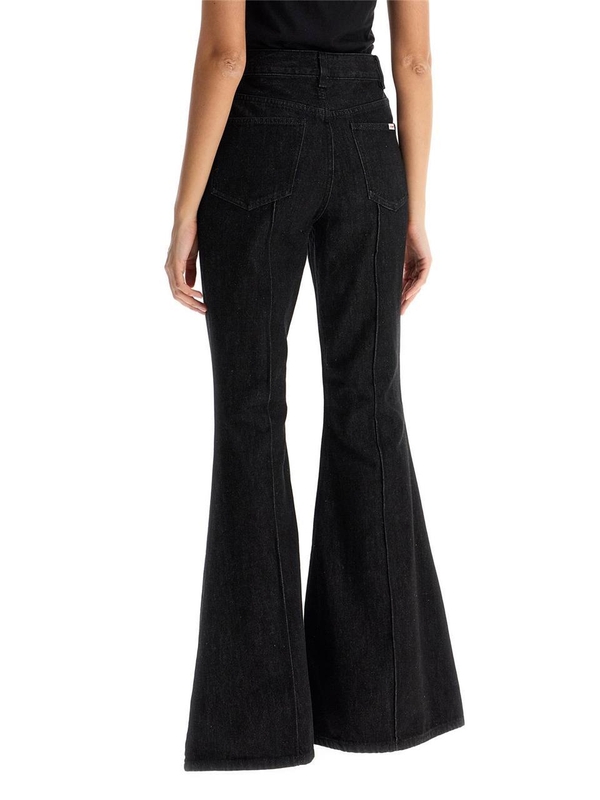 셀프포트레이트 SS25 high-waisted flare jeans for RS25 823P B BLACK