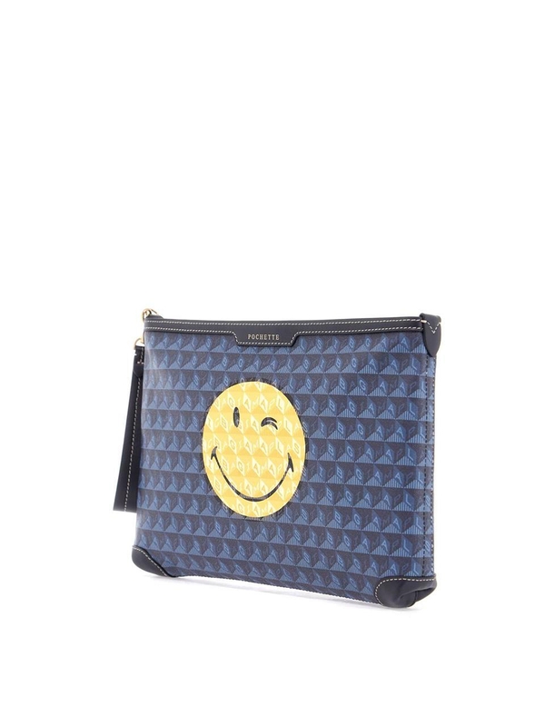 안야힌드마치 SS25 i am a plastic bag eyes pochette 5050925198844 MARINE