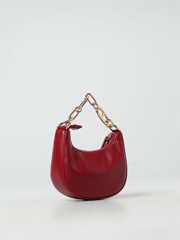 트윈셋 FW24 Mini Croissant Twinset bag in synthetic nappa 242TB7220 11755 Burgundy