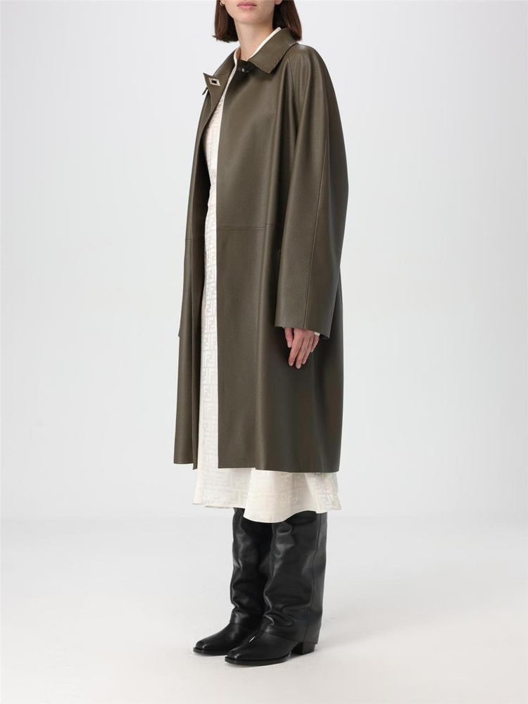 펜디 FW24 Fendi womens coat FPS841ARTZ F0TZ6 Green