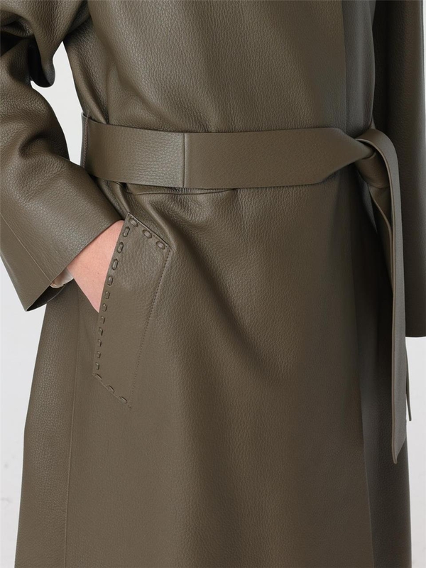 펜디 FW24 Fendi womens coat FPS841ARTZ F0TZ6 Green