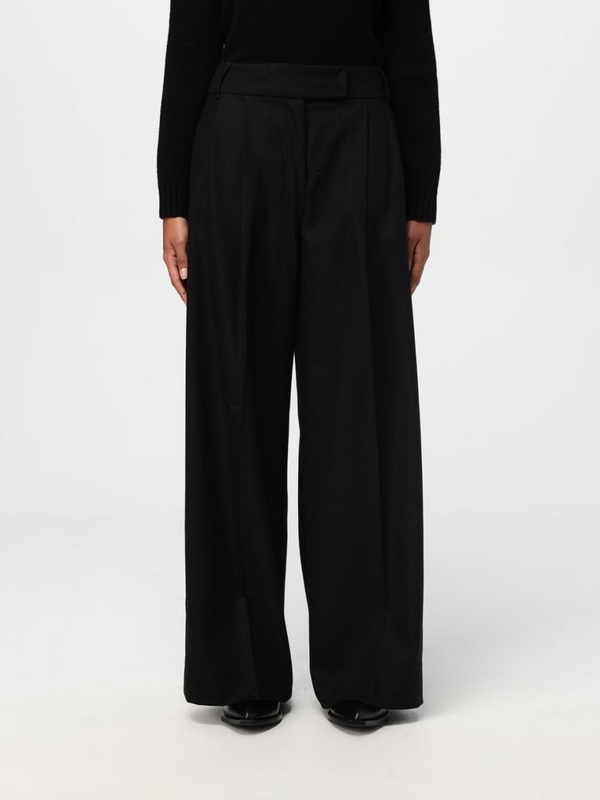 S 막스마라 FW24 S Max Mara trousers in virgin wool 2429136053600 017 Black