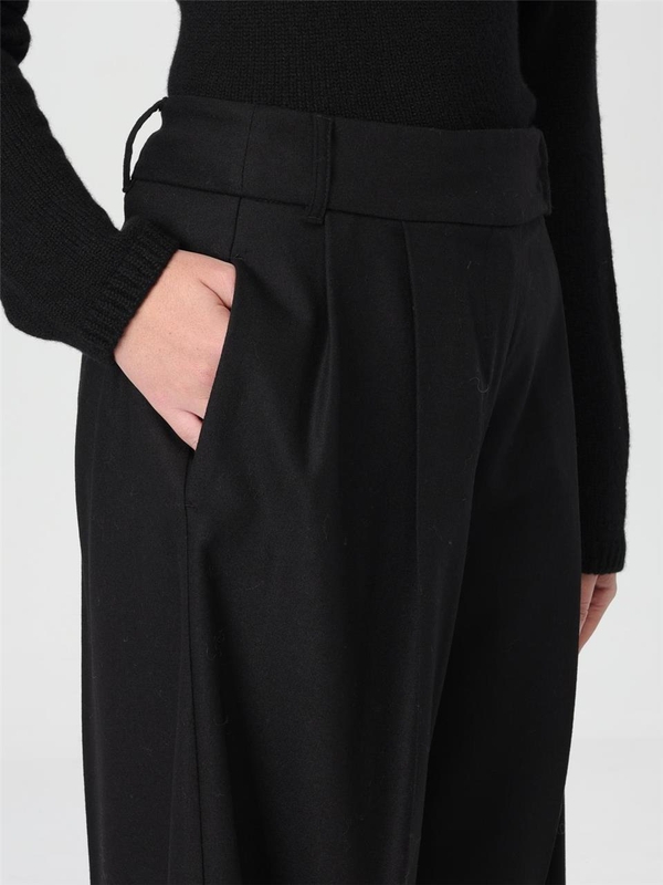 S 막스마라 FW24 S Max Mara trousers in virgin wool 2429136053600 017 Black