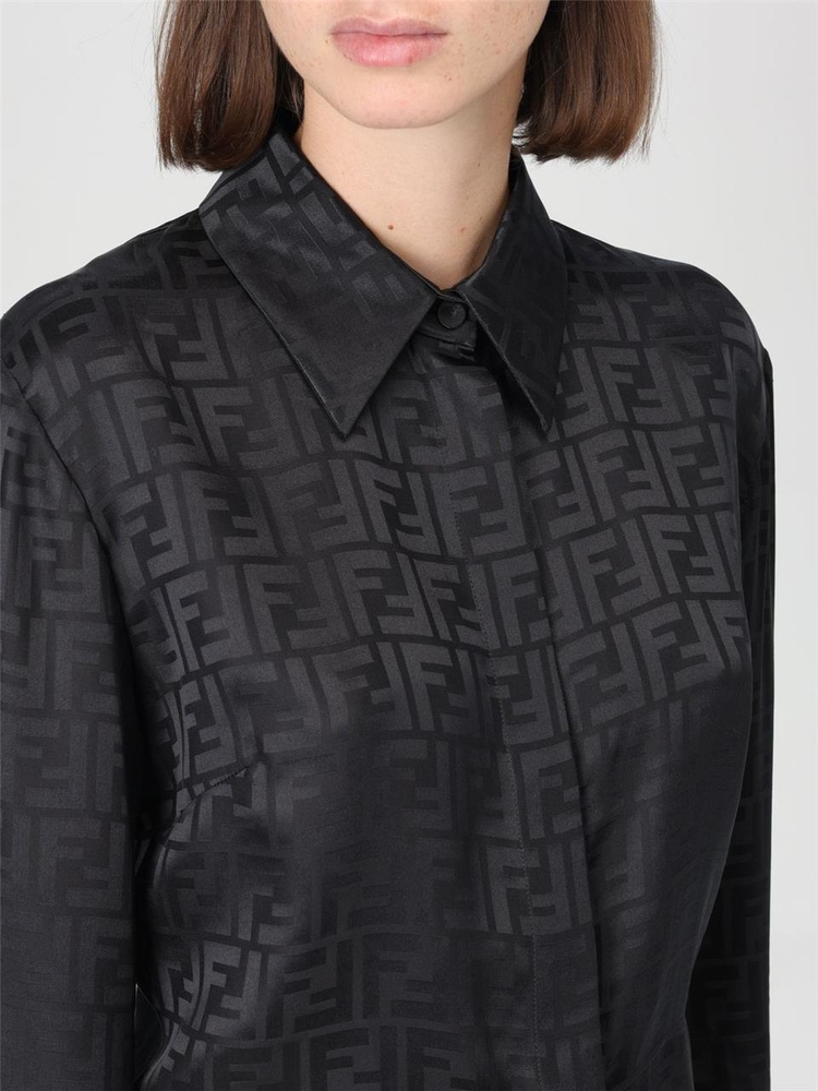 펜디 FW24 Fendi womens shirt FS8210AJ0Z F0GME Black