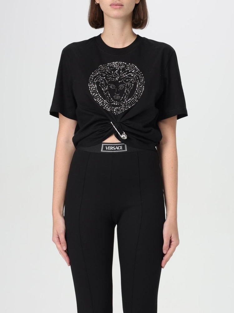 베르사체 FW24 T-shirt Medusa Versace 10142761A12530 1B000 Black