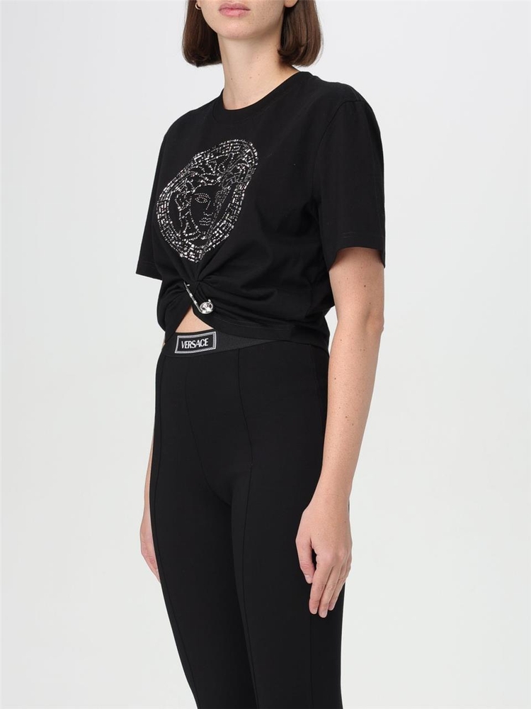 베르사체 FW24 T-shirt Medusa Versace 10142761A12530 1B000 Black