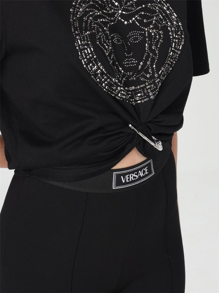 베르사체 FW24 T-shirt Medusa Versace 10142761A12530 1B000 Black