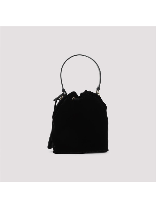 프라다 SS25 Prada Velvet Bucket Bag 1BE067VWOM.2C7Q Black