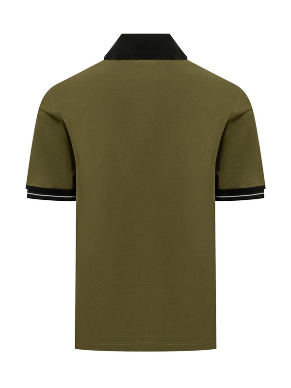 페라가모 SS25 FERRAGAMO Polo 122607 781016 OLIVE/NERO/BIANCO