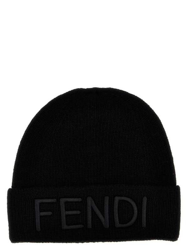 펜디 FW24 Logo beanie FXQ356ATQ9F0QA1 Black  