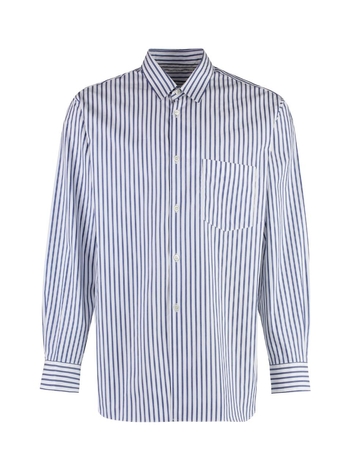 꼼데가르송 SS24 Striped cotton shirt FZB115PER_STRIPE117 White