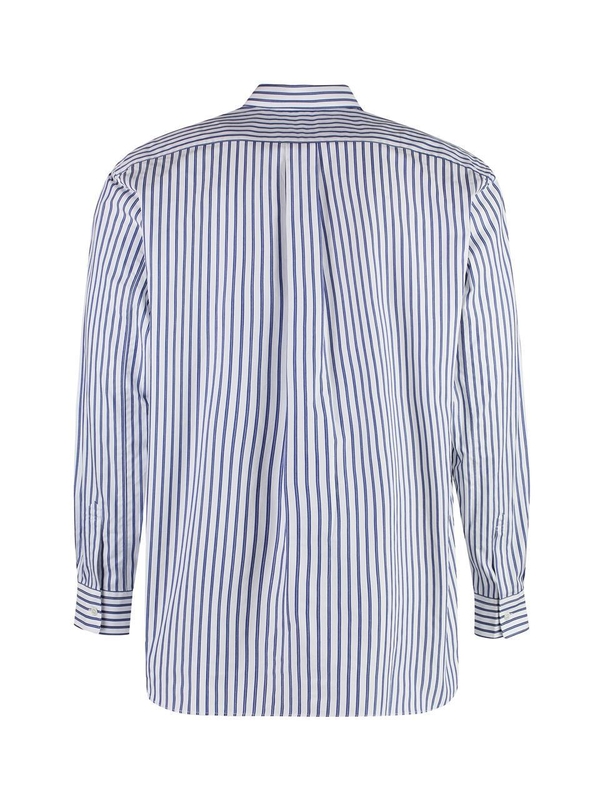 꼼데가르송 SS24 Striped cotton shirt FZB115PER_STRIPE117 White