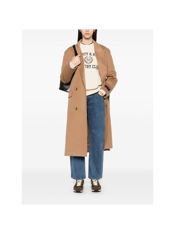 스포티앤리치 FW24 Coat Sporty & Rich OW025500000BE  CAMEL One Color