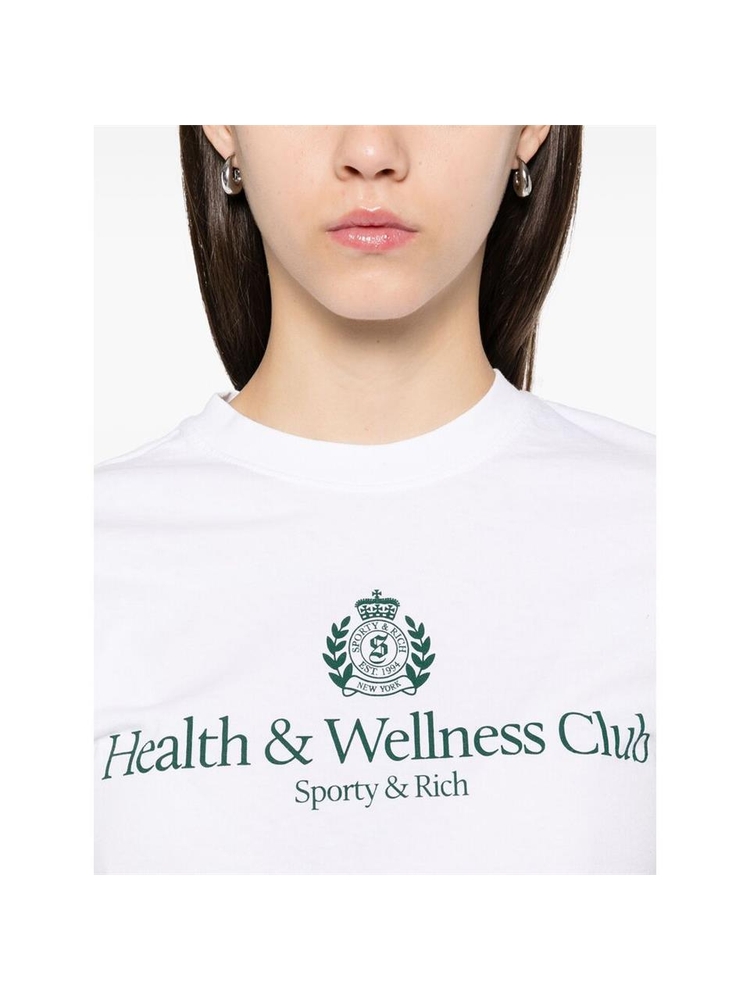 스포티앤리치 FW24 T-shirt Sporty & Rich TO043511241WH  WH/AL WHITE