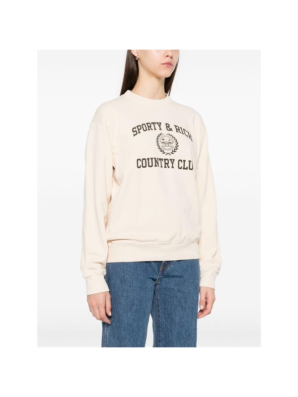 스포티앤리치 FW24 Sweater Sporty & Rich ST071511218CR  CR/CH NEUTRALS