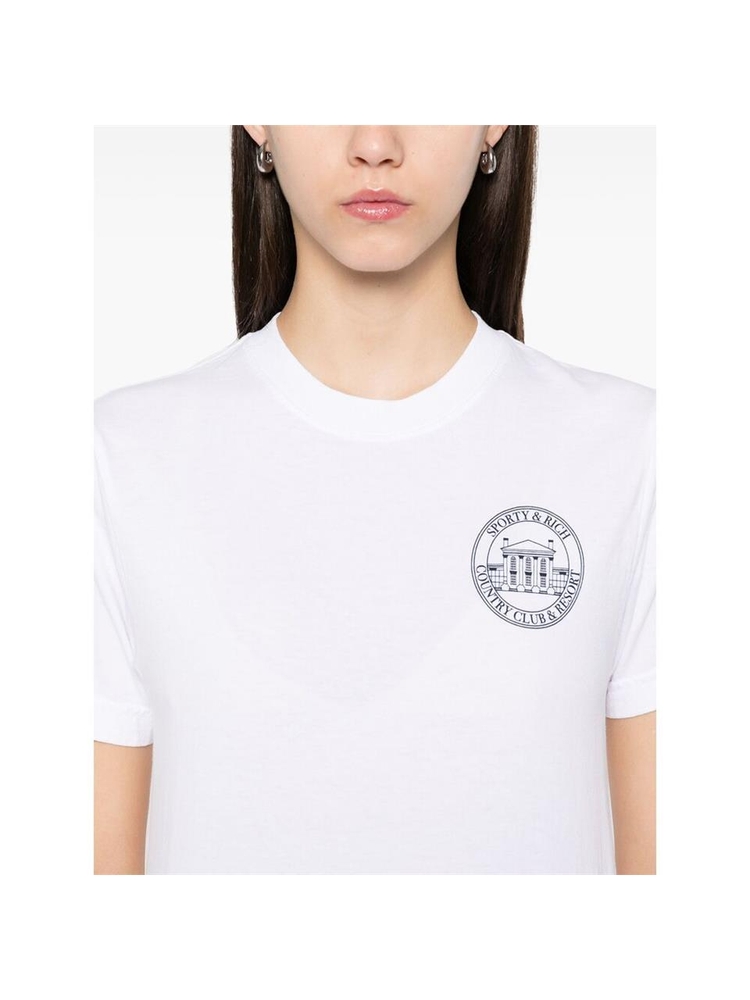 스포티앤리치 FW24 T-shirt Sporty & Rich TO043511248WH  WH/NA WHITE