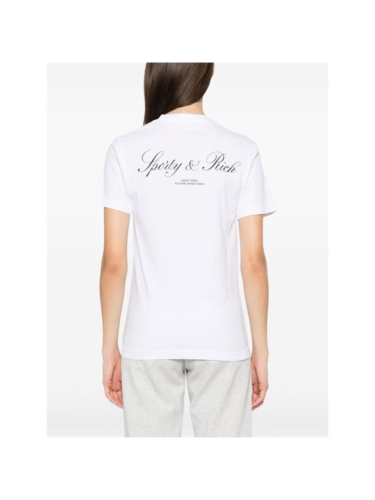 스포티앤리치 FW24 T-shirt Sporty & Rich TO043511248WH  WH/NA WHITE