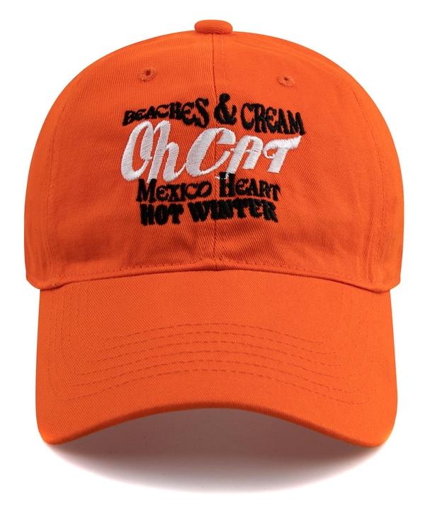 OH CAT BALL CAP-ORANGE