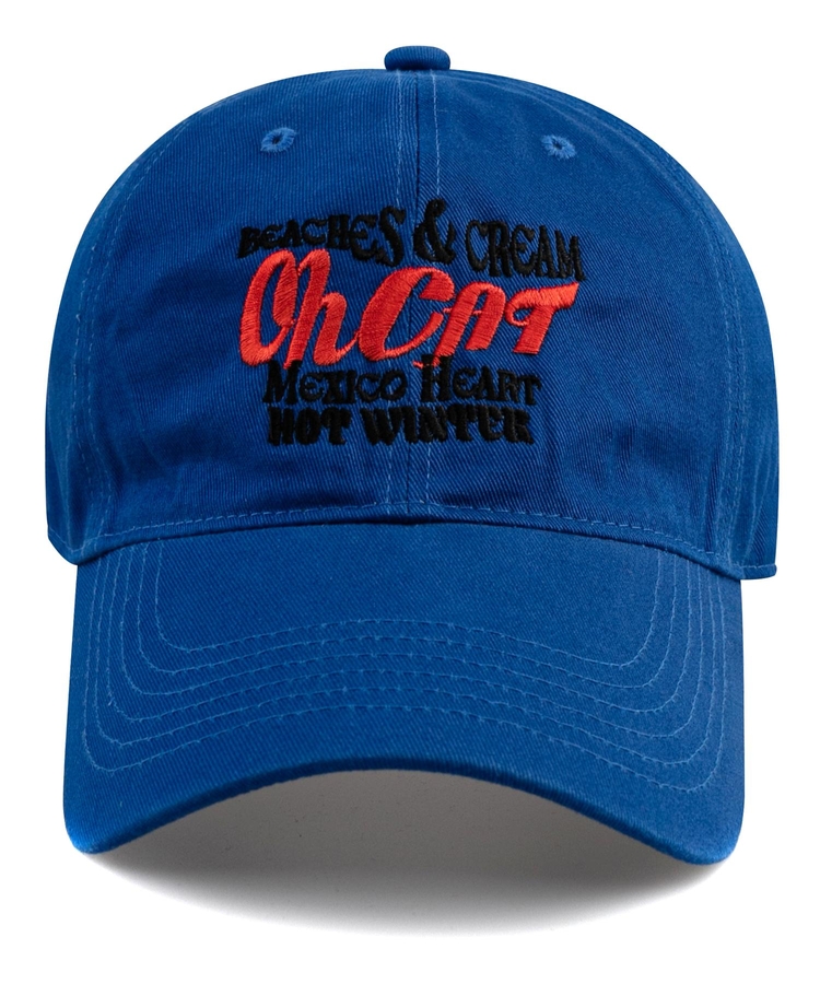 OH CAT BALL CAP-BLUE